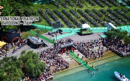 LA STORIA DEL TRIATHLON ITALIANO FA 40 A BARDOLINO KERMESSE INTERNAZIONALE