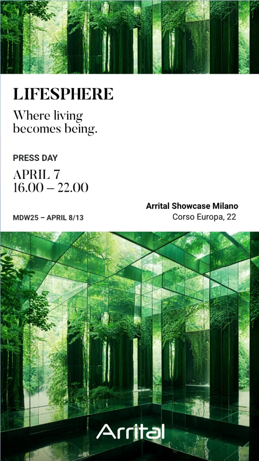 LIFESPHERE – Arrital alla MDW25: Un invito a riscoprire il design come esperienza di vita