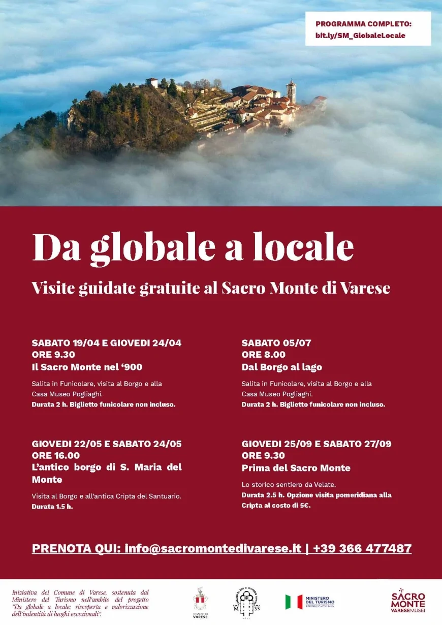 Sacro Monte di Varese: visite guidate gratuite per riscoprire e valorizzare l'identità di luoghi eccezionali