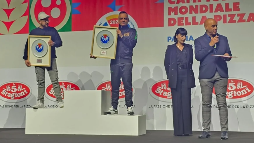 Gaetano Contaldo sul podio al Campionato Mondiale della Pizza | La Gare Pompei
