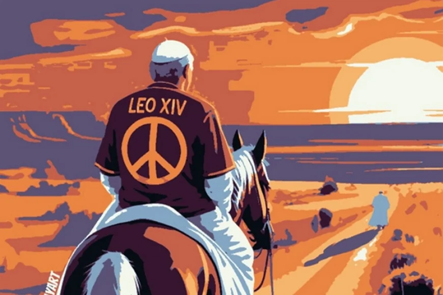 Street art per Leone XIV: Roma celebra il Papa della pace
