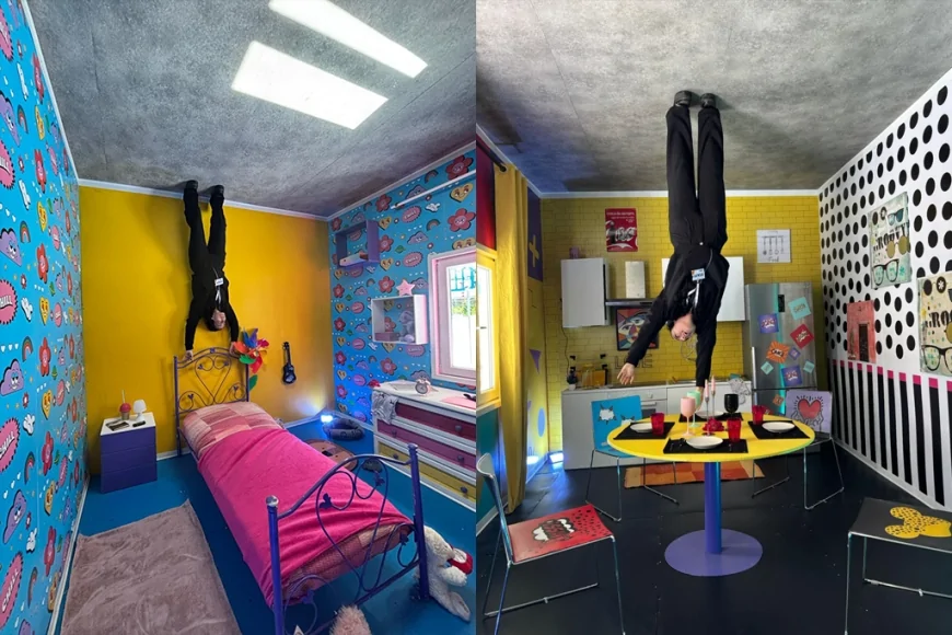 A Roma arriva La Casa Capovolta: il set fotografico che sfida la gravità
