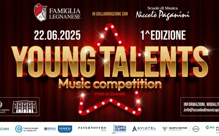 Young Talents Music Competition 2025 a Legnano con Mimmo Paganelli in giuria