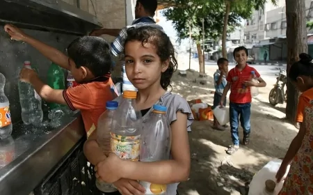 Gaza senz’acqua: la carenza di carburante paralizza i rifornimenti