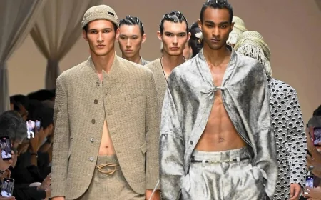 Emporio Armani incanta nel deserto: sfilata da sogno e addio di Leo Dell’Orco