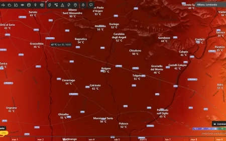 Anomalia Termica a Calcinate: MSN Meteo Segna 61 °C - Analisi e Spiegazioni