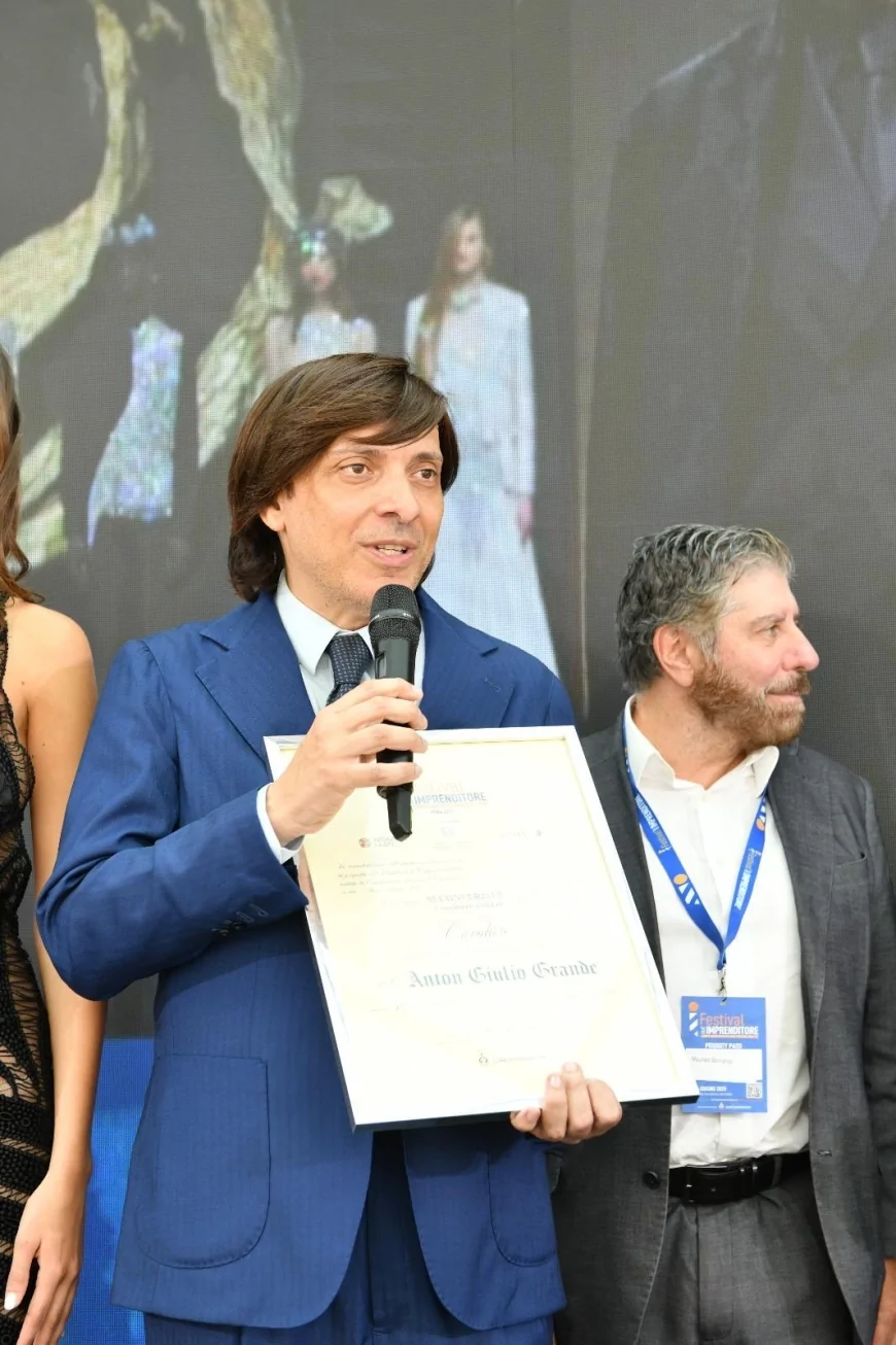 Anton Giulio Grande Cavaliere al Merito dell’Imprenditoria Italiana