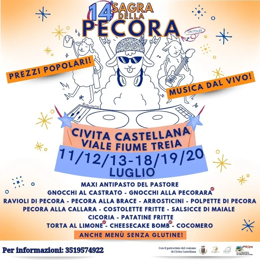 Rita De Crescenzo apre la Sagra della Pecora a Civita Castellana