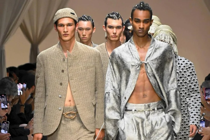 Emporio Armani incanta nel deserto: sfilata da sogno e addio di Leo Dell’Orco