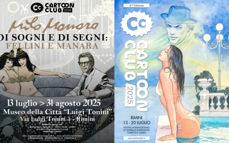 Cartoon Club & RiminiComix 2025: pop culture e mostra su Milo Manara e Fellini a Rimini