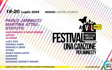 Voci per la Libertà 2025: musica e diritti umani a Rovigo con Jannacci, Attili e Statuto
