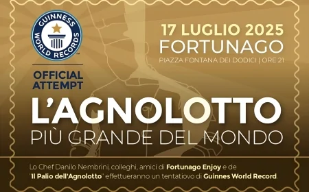 Fortunago Enjoy 2025: Guinness con l’Agnolotto più grande al mondo