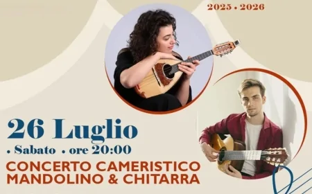 Concerto Cameristico a Capranica Prenestina il 26 Luglio