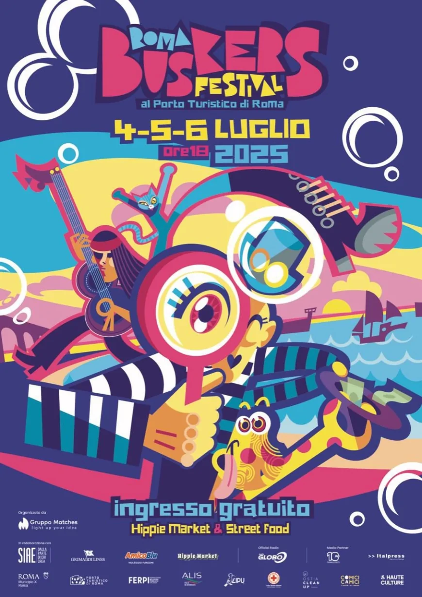 Roma Buskers Festival 2025 | Artisti di Strada e Musica al Porto Turistico di Roma