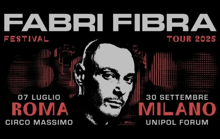 Fabri Fibra apre il Festival Tour 2025 da Roma: il debutto al Circo Massimo