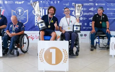 Milazzo: i vincitori della Supercoppa e Coppa Italia di calcio balilla paralimpico 2025