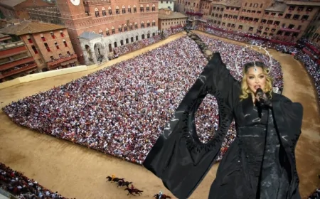 Madonna al Palio di Siena: «Un’emozione indescrivibile»
