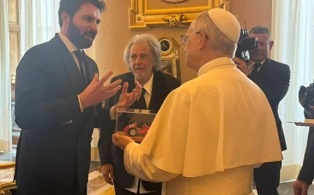 Al Pacino e Andrea Iervolino da Papa Leone XIV in Vaticano