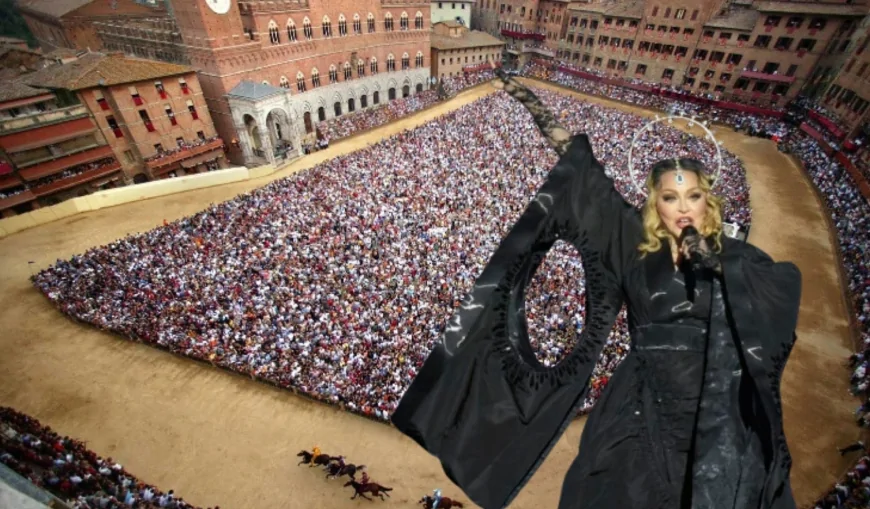 Madonna al Palio di Siena: «Un’emozione indescrivibile»