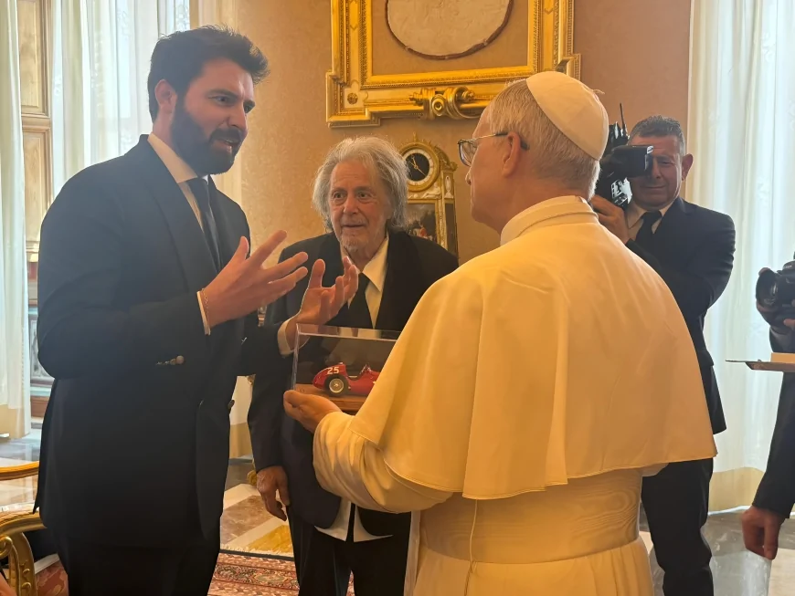 Al Pacino e Andrea Iervolino da Papa Leone XIV in Vaticano