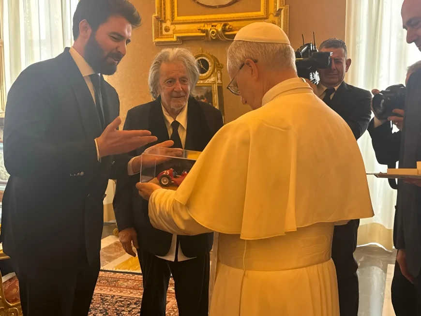 Al Pacino e Andrea Iervolino da Papa Leone XIV in Vaticano
