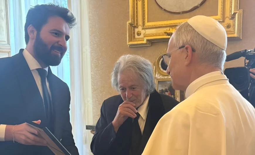 Al Pacino e Andrea Iervolino da Papa Leone XIV in Vaticano