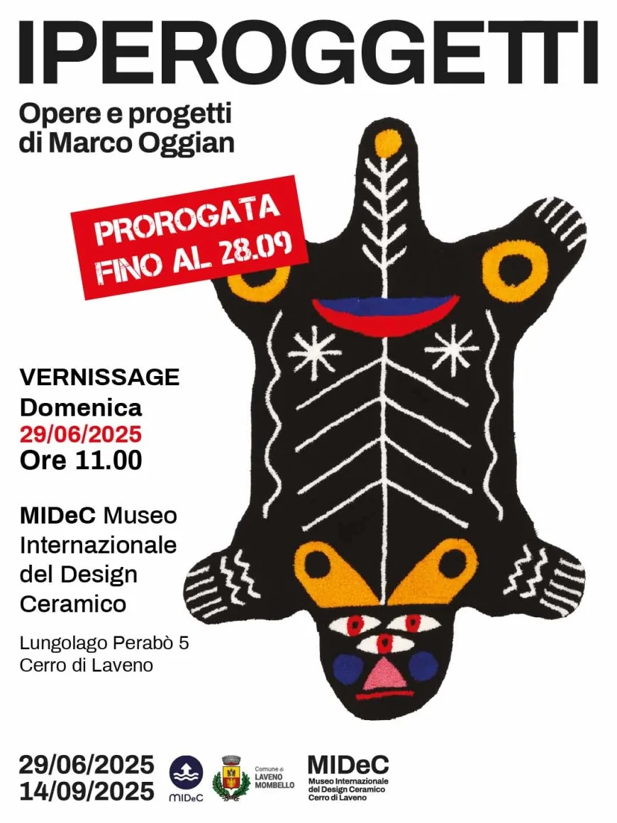 Prorogata la mostra IPEROGGETTI di Marco Oggian al MIDeC di Laveno Mombello fino al 28 settembre 2025