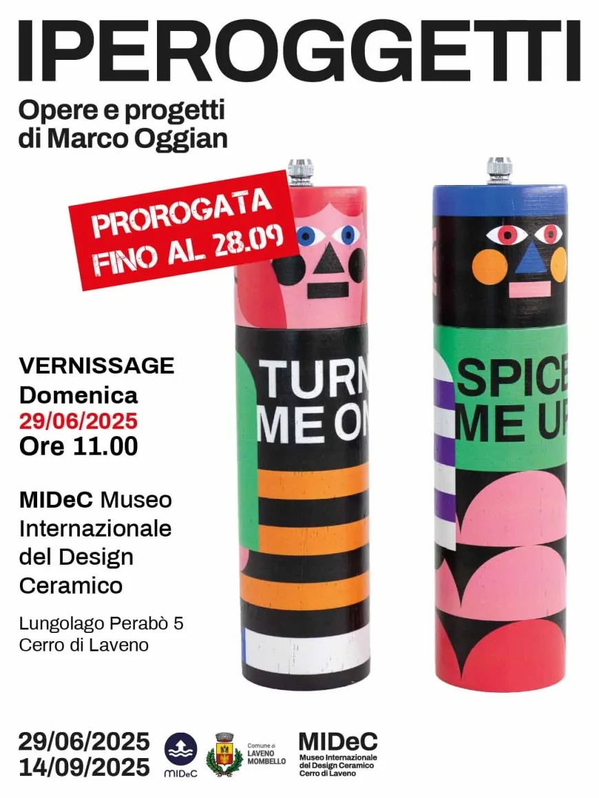 Prorogata la mostra IPEROGGETTI di Marco Oggian al MIDeC di Laveno Mombello fino al 28 settembre 2025