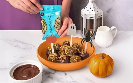 Ricetta Halloween: dolcetti al pistacchio e cioccolato di Wonderful®