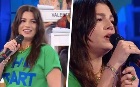 Emma Marrone presenta il singolo Brutta storia ad Amici 25 e lo studio si trasforma in una bolgia