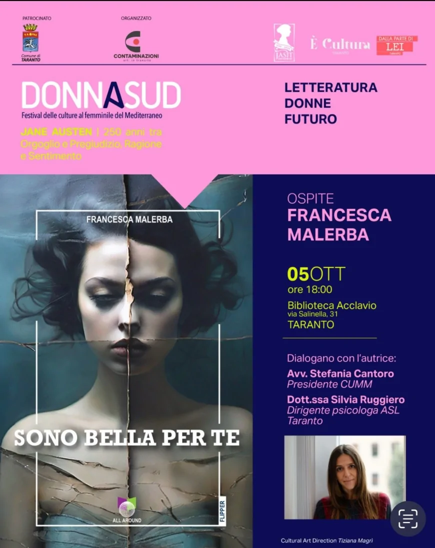 Donna a Sud 2025: Francesca Malerba e XIV edizione dedicata a Jane Austen
