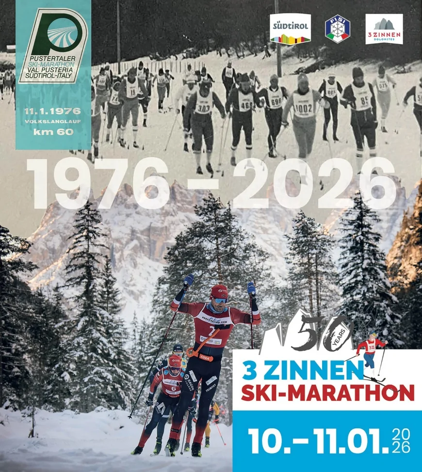 3 Zinnen Ski-Marathon 2026: 50ª edizione tra Val Fiscalina e Villabassa