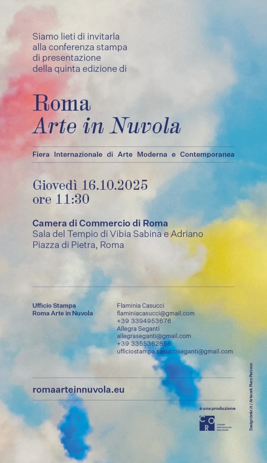 Roma Arte in Nuvola 2025: quinta edizione della Fiera Internazionale di Arte Moderna e Contemporanea