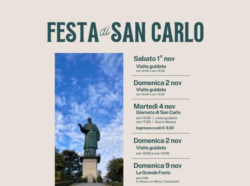 Novembre in Festa al SanCarlone di Arona | Visite guidate, celebrazioni e castagnata