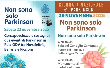 Consapevolezza e sostegno: due eventi di Parkinson in Rete ODV tra Novafeltria, Bellaria e Riccione