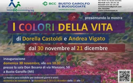 “I colori della vita”: mostra di fotografia e pittura alla BCC di Busto Garolfo