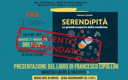 Presentazione annullata del libro “Serendipità – Le grandi scoperte della medicina”