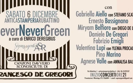 Nevernevergreen: a Roma una serata sulle canzoni meno conosciute di Francesco De Gregori