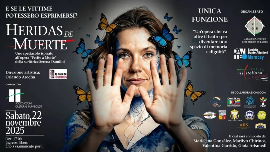 Heridas de Muerte: spettacolo teatrale a Caracas contro la violenza di genere – 22 novembre 2025