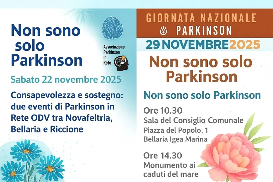 Consapevolezza e sostegno: due eventi di Parkinson in Rete ODV tra Novafeltria, Bellaria e Riccione