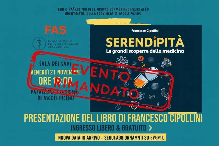Presentazione annullata del libro “Serendipità – Le grandi scoperte della medicina”