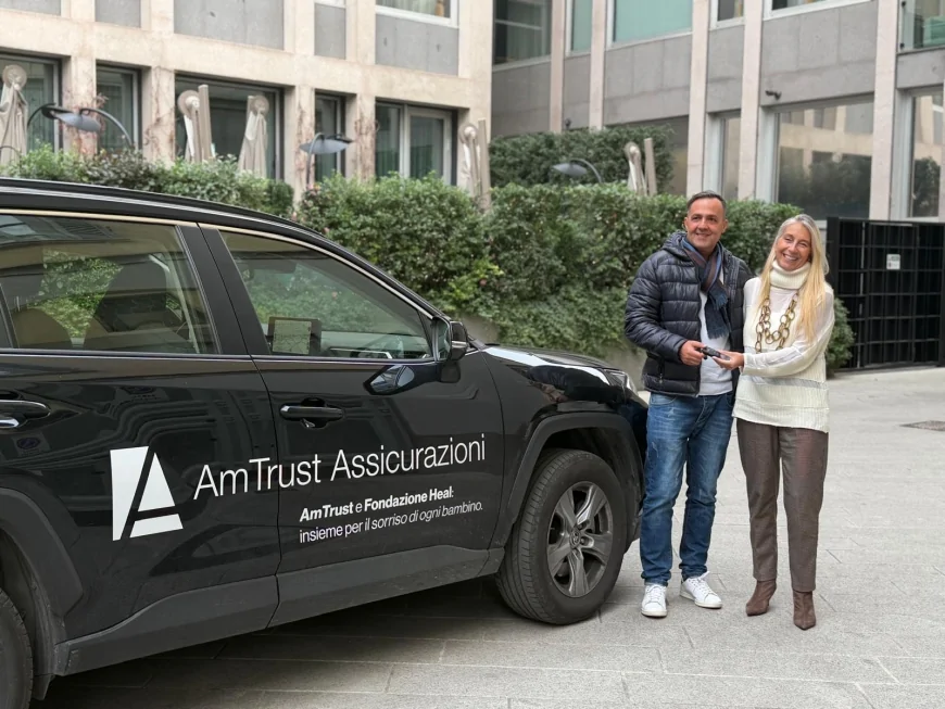 AmTrust Assicurazioni dona un nuovo veicolo alla Fondazione Heal per il progetto “Trasporto Solidale”