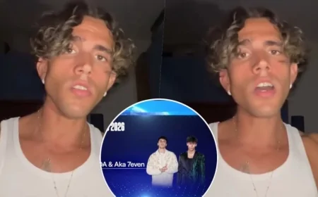 Sanremo 2026, il TG1 sbaglia la foto di Aka7even: la sua reazione