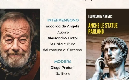 "Anche le statue parlano" – A Ceccano la presentazione del libro con Edoardo De Angelis