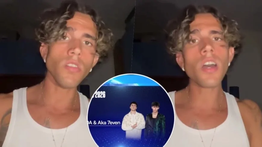 Sanremo 2026, il TG1 sbaglia la foto di Aka7even: la sua reazione