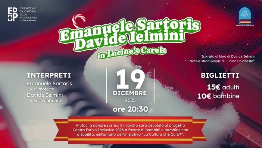 “Lucino’s Carols: concerto di Natale solidale a Torino il 19 dicembre”