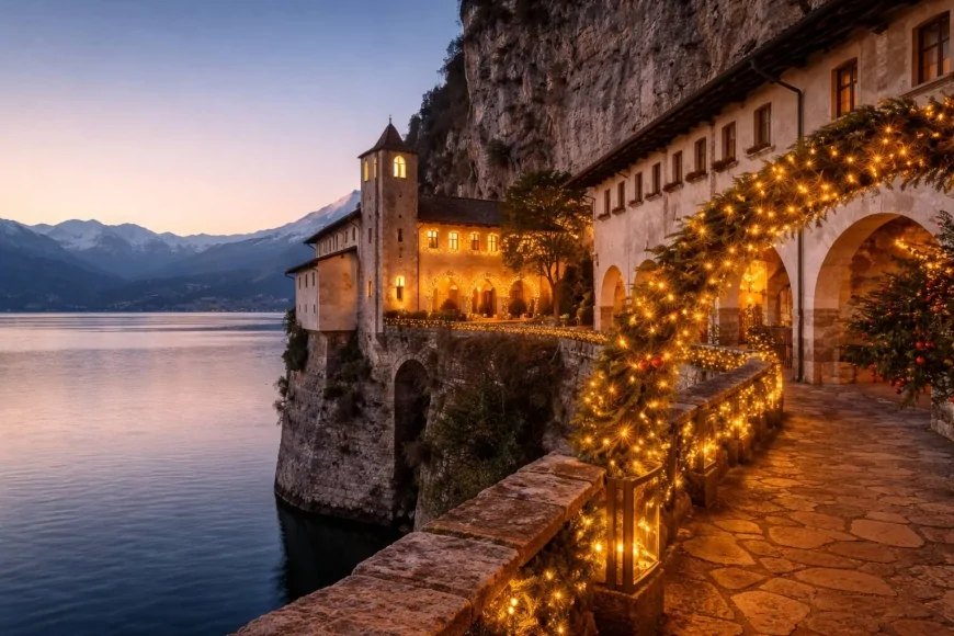 Capodanno semplice all’Eremo di Santa Caterina del Sasso sul Lago Maggiore
