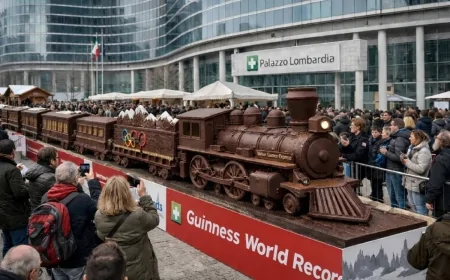 Il Treno di Cioccolato da Guinness a Milano: record mondiale tra Olimpiadi e solidarietà