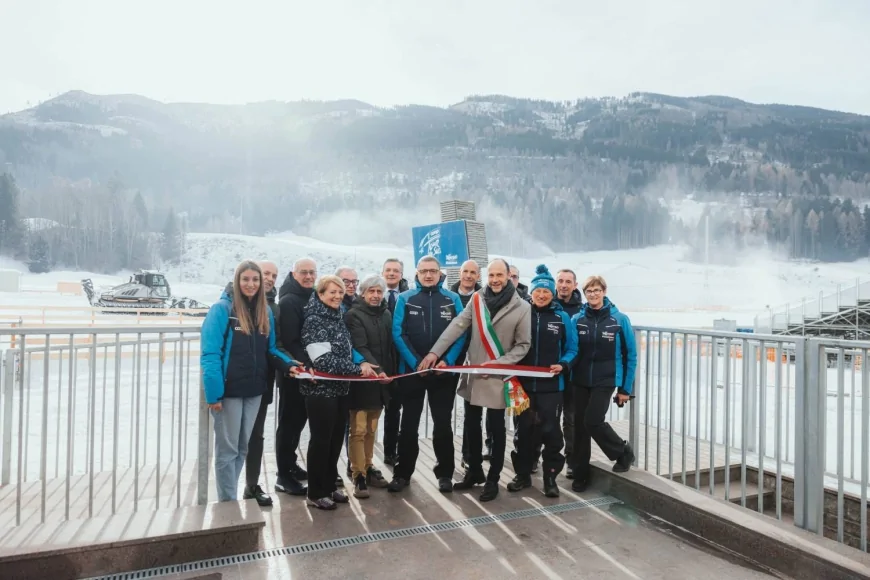 Stadio del Fondo di Lago di Tesero inaugurato verso Milano Cortina 2026