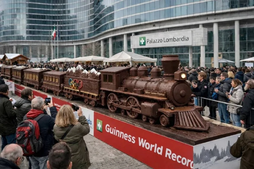 Il Treno di Cioccolato da Guinness a Milano: record mondiale tra Olimpiadi e solidarietà